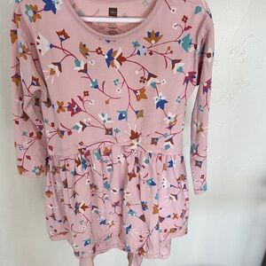 Tea Collection Pink Floral Kids Dress